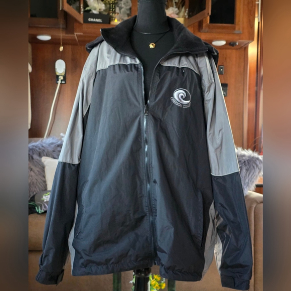 Black and Gray Men's Reversible Jacket